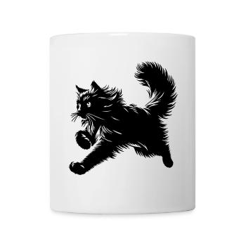 Norwegische Waldkatze - Tasse - Weiß - Vorne