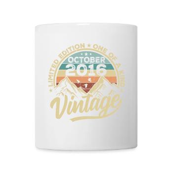 Octobre 2016 Anniversaire 2016 Né Octobre 2016 - Mug blanc - blanc - Devant