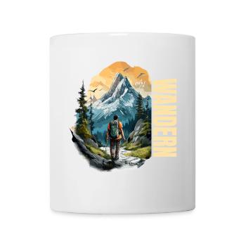 Wandern - Tasse - Weiß - Vorne