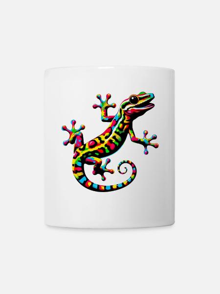 Gecko - Tasse - Weiß
