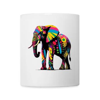 Éléphant - Mug blanc - blanc - Devant