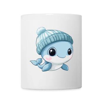Whale Cute Cute Baby Kids Animal Blue Whale Cartoon - Mug - white - Front