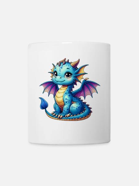 Drache - Tasse - Weiß