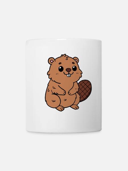 Castor - Mug blanc - blanc
