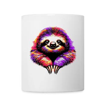 Faultier - Tasse - Weiß - Vorne
