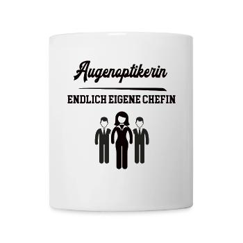 Augenoptikerin Chefin Selbstständigkeit Optikerin - Tasse - Weiß - Vorne