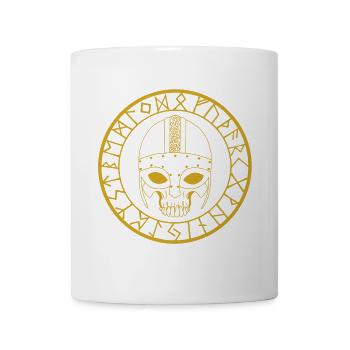 Viking Skull (Gold) - Mug - white - Front