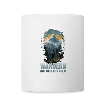 Wandern auf neuen Pfaden - Tasse - Weiß - Vorne