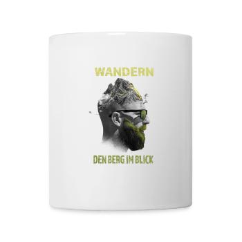 Wandern - Den Berg im Blick - Tasse - Weiß - Vorne