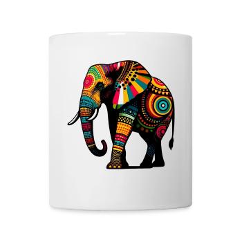 Éléphant - Mug blanc - blanc - Devant