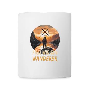 Frei wie ein Wanderer - Tasse - Weiß - Vorne