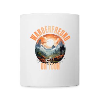 Wanderfreund on Tour - Tasse - Weiß - Vorne