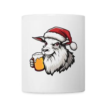 Bergziege Weihnachten Bier - Tasse - Weiß - Vorne