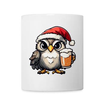 Owl Christmas Beer - Mug - white - Front
