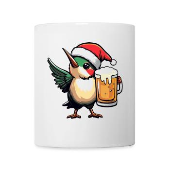 Bière de Noël Hummingbird Bird - Mug blanc - blanc - Devant