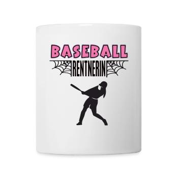 Baseball Rentnerin Baseballerin Rente Ruhestand - Tasse - Weiß - Vorne