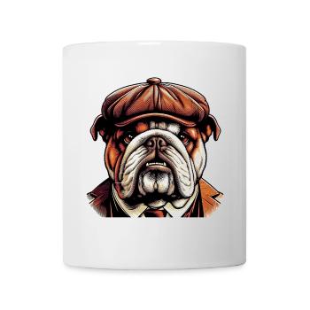 Englische Bulldogge Hund - Tasse - Weiß - Vorne