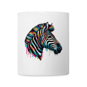 Zebra - Tasse - Weiß - Vorne
