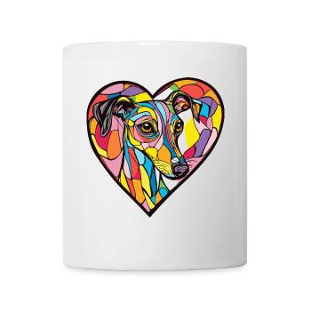 Whippet Chien Coeur Amour Chien - Mug blanc - blanc - Devant