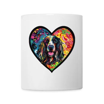 Afghan Hound Dog Heart Dog Love - Mug - white - Front