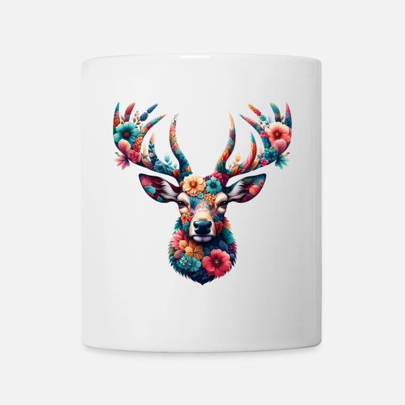 Cerf - Mug blanc - blanc