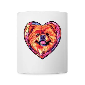 Chow Chow Dog Heart Dog Love - Mug - white - Front