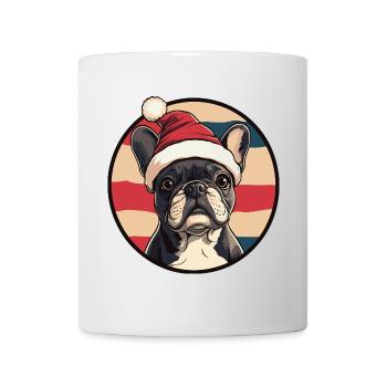 Buldog Français Chien Noël - Mug blanc - blanc - Devant