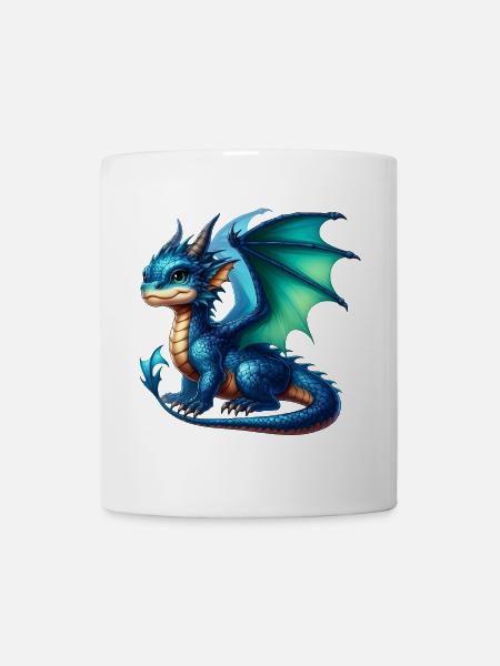 Drache - Tasse - Weiß