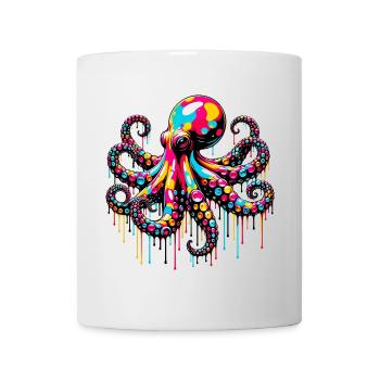 Krake - Tasse - Weiß - Vorne