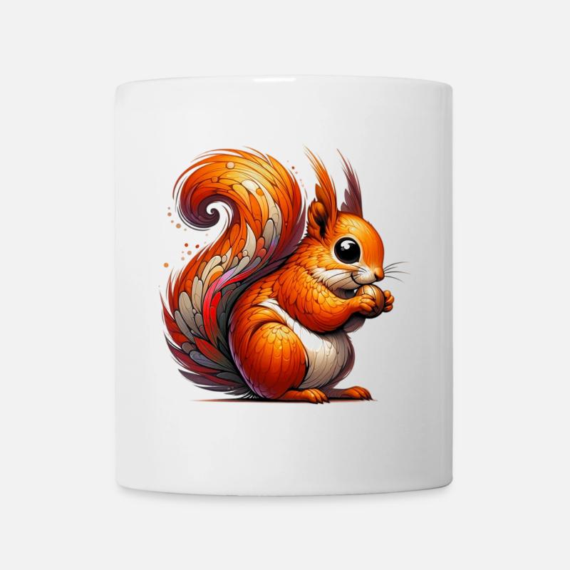 Eichhörnchen - Tasse - Weiß
