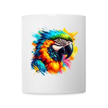 Papagei - Tasse - Weiß - Vorne