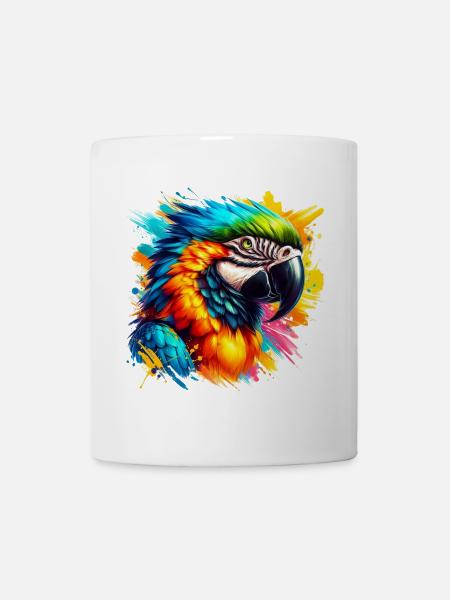 Papagei - Tasse - Weiß