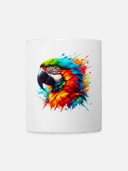 Papagei - Tasse - Weiß