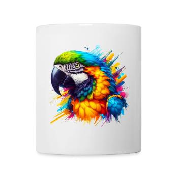 Papagei - Tasse - Weiß - Vorne