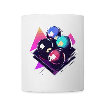 Billiard Balls Graphic - Mug - white - Front