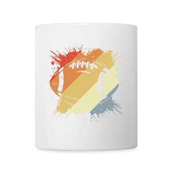 Vintage American Football Ball - Mug - white - Front