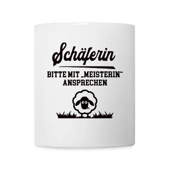 Schäferin Meister Prüfung Bestanden Schäferei - Tasse - Weiß - Vorne