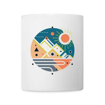 Gebirge - Tasse - Weiß - Vorne