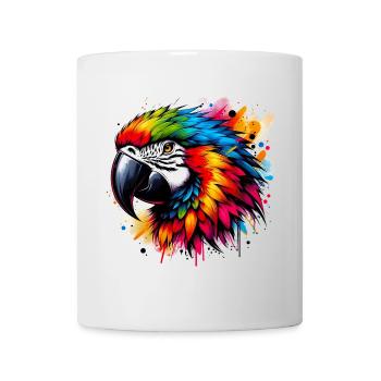 Perroquet - Mug blanc - blanc - Devant