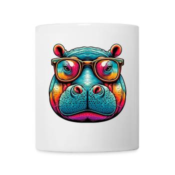 Nilpferd - Tasse - Weiß - Vorne