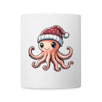 Octopus Christmas Comic - Mug - white - Front