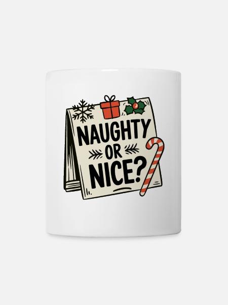 Naughty or Nice - Mug - white