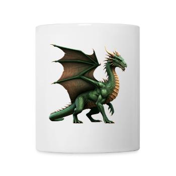 Legendärer grüner Drache - Tasse - Weiß - Vorne