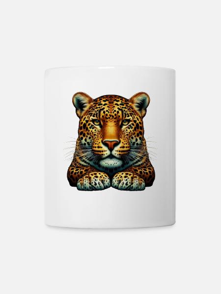 Leopard - Tasse - Weiß