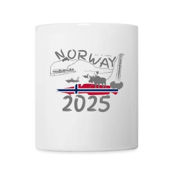 Norway 2025 Ling with Mountains and Moose Fishing - Mug - white - Front