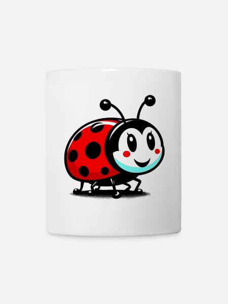 Marienkäfer - Tasse - Weiß