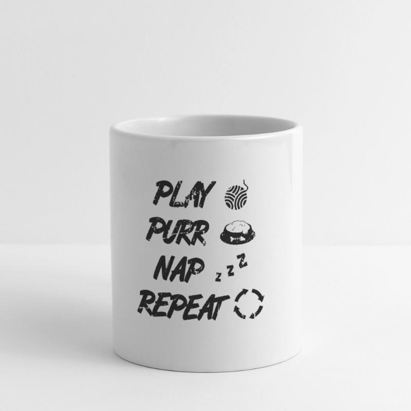 Routine du chat Mug blanc