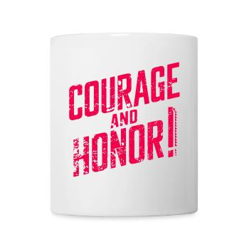 Courage and Honor Epic Marine Code scifi Space. - Mug - white - Front