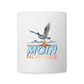 Moin Nordsee - Tasse - Weiß - Vorne
