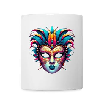 Masque du Carnaval de Venise - Mug blanc - blanc - Devant